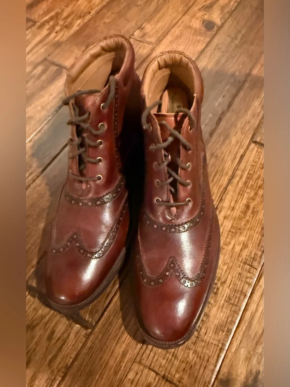 Cole Haan William Wingtip Men's Chukka Lace Up Boots 8 1/2 Brown Leather C20286